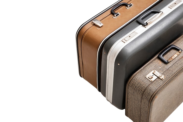 PSD gratuit bagages préparés pour voyager