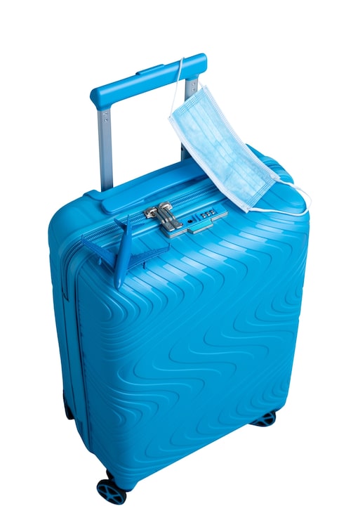 PSD gratuit bagages préparés pour voyager