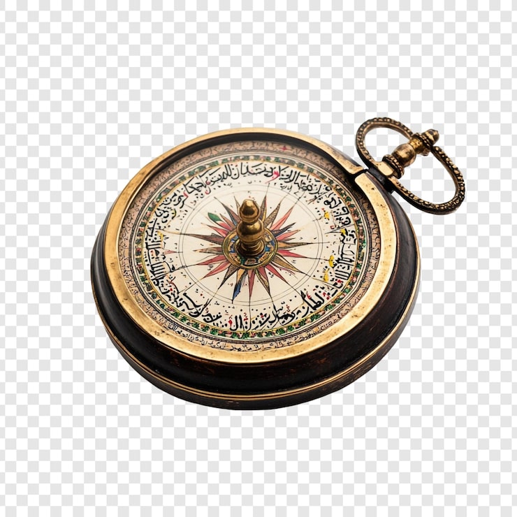 PSD gratuit la boussole antique est un aperçu de l'histoire de la navigation