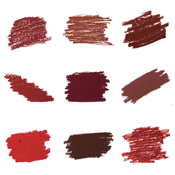 PSD gratuit collection de fond de rouge à lèvres