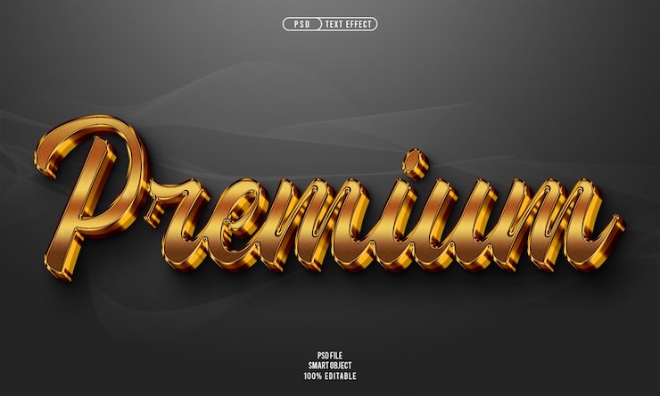 PSD gratuit effet de texte 3d modifiable premium