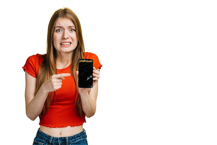 PSD gratuit femme expressive gesticulant