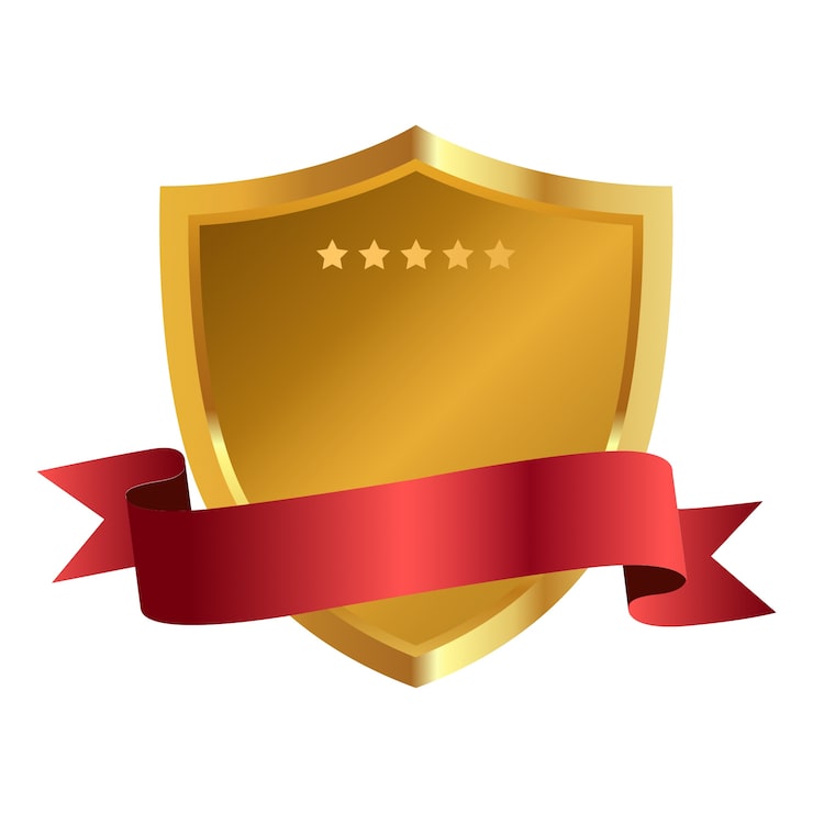 PSD gratuit insigne élégant isolé
