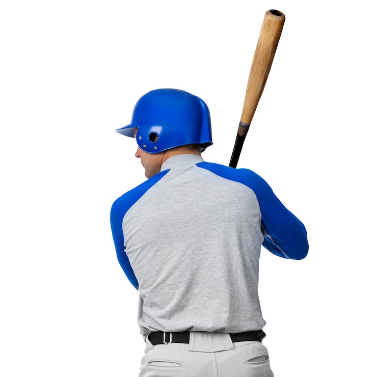PSD gratuit joueur de baseball isolé