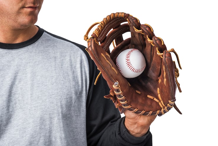 PSD gratuit joueur de baseball isolé