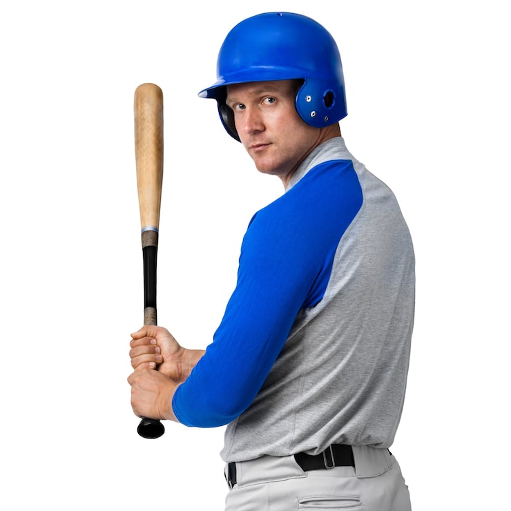 PSD gratuit joueur de baseball isolé