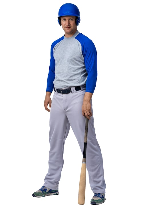 PSD gratuit joueur de baseball isolé
