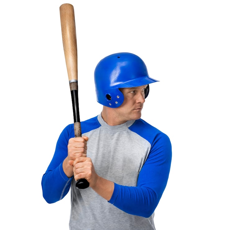 PSD gratuit joueur de baseball isolé