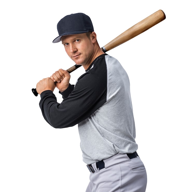 PSD gratuit joueur de baseball isolé