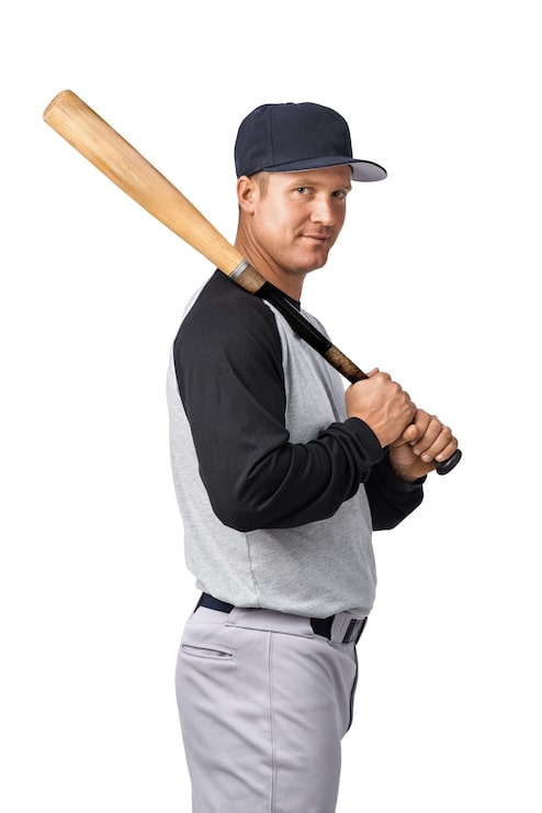 PSD gratuit joueur de baseball isolé
