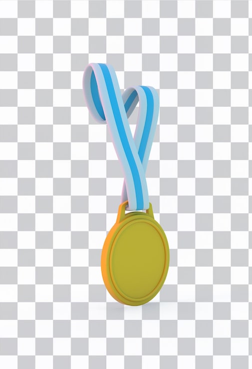 PSD gratuit médaille côté gauche