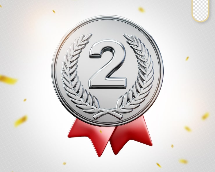 PSD gratuit médailles 3d pour la composition de la récompense du champion