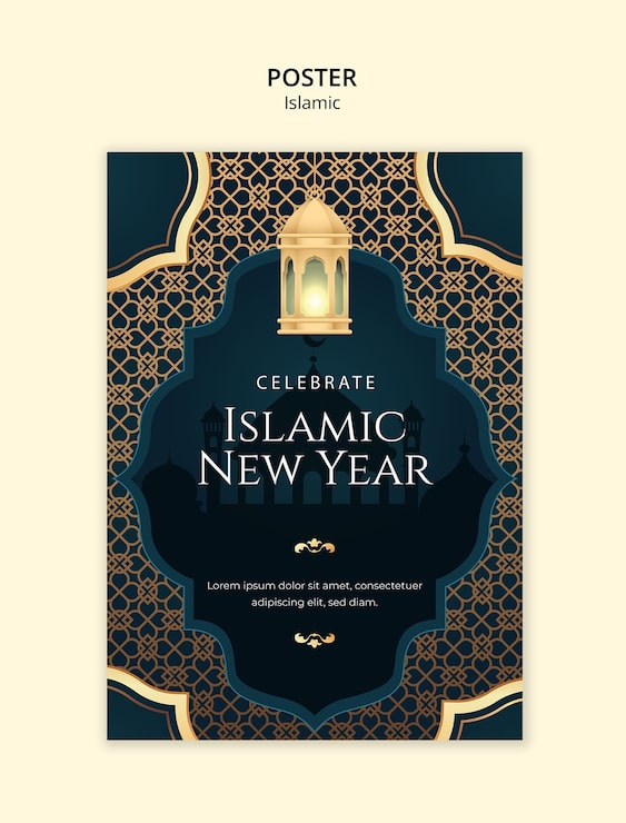 PSD gratuit modèle de célébration d'un événement islamique