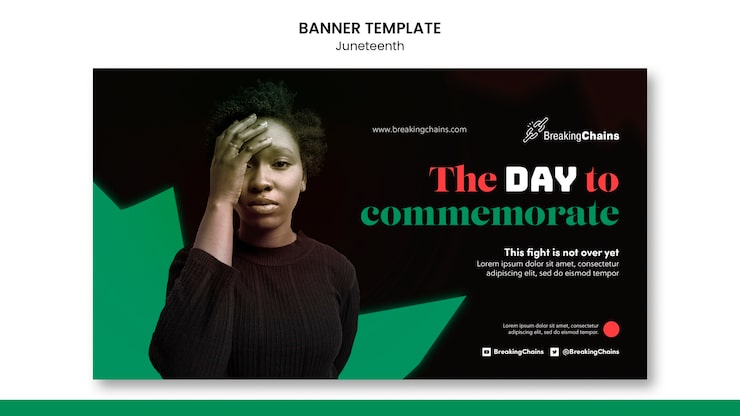 PSD gratuit modèle de conception de bannière du 19 juin