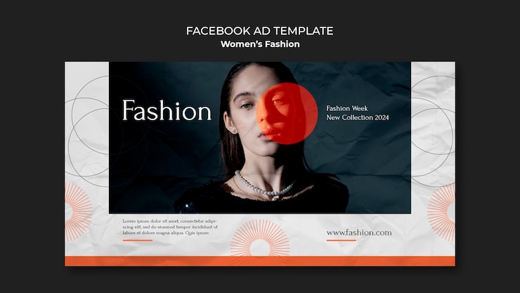 PSD gratuit modèle facebook de mode féminine
