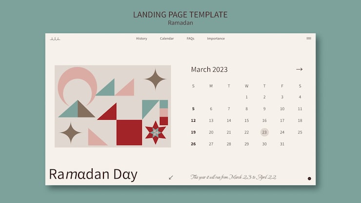 PSD gratuit modèle de ramadan design plat
