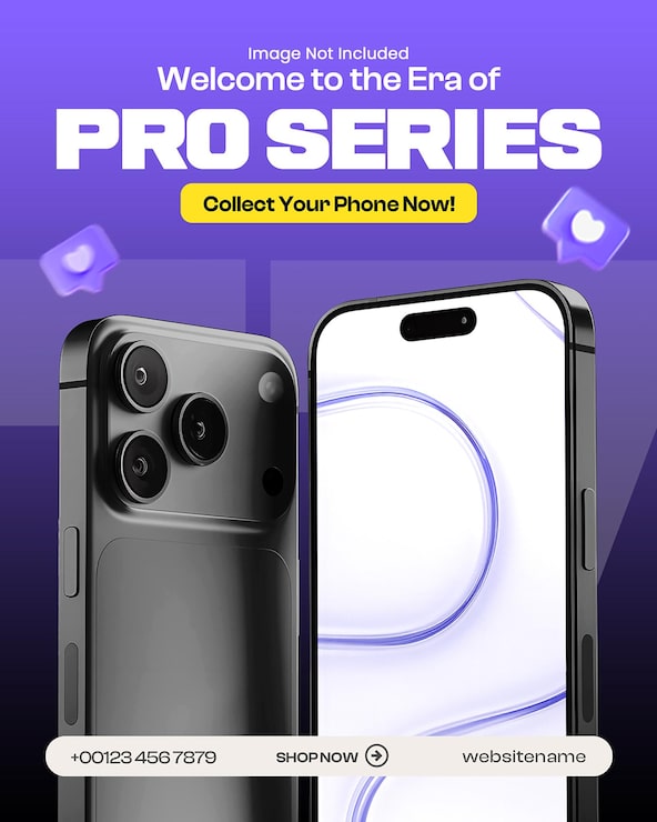 PSD gratuit nouveau smartphone 17 pro modèle de conception de publication sur les médias sociaux