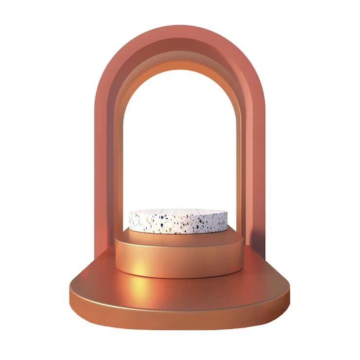 PSD gratuit le podium de rendu 3d est isolé.
