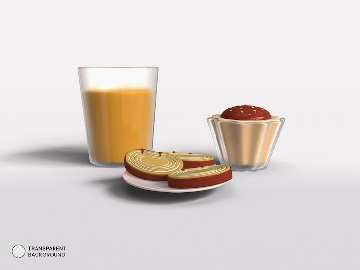 PSD gratuit point de petit-déjeuner icône illustration de rendu 3d isolé