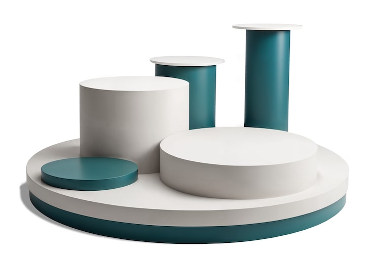 PSD gratuit rendering 3d du podium isolé