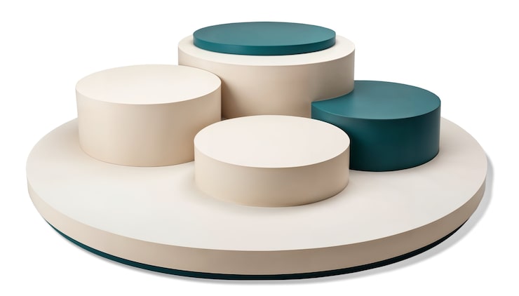 PSD gratuit rendering 3d du podium isolé