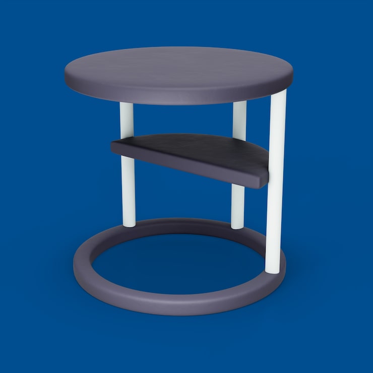 PSD gratuit rendu 3d d'une icône géométrique