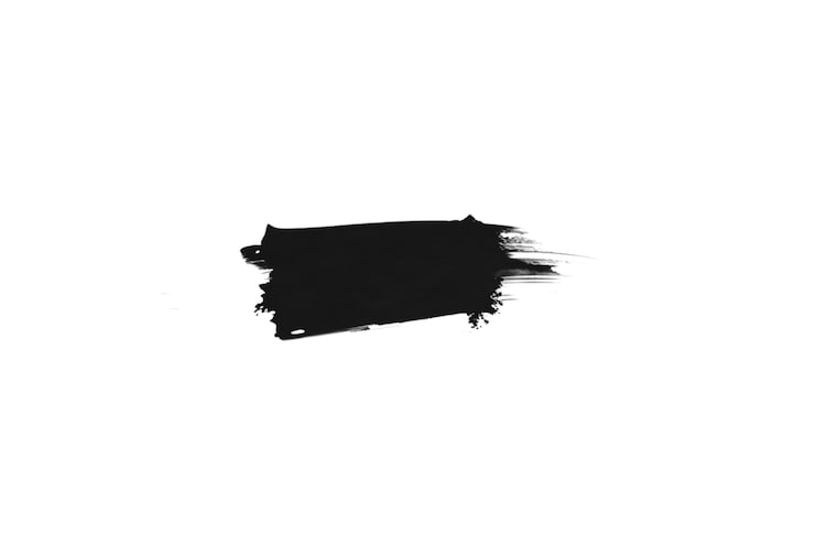 PSD gratuit le trait de pinceau noir