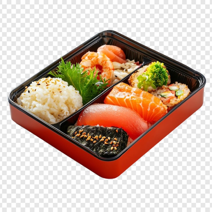 PSD grátis deliciosa caixa de bento japonesa uma delícia culinária