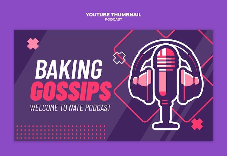 PSD grátis desenho de modelo de podcast