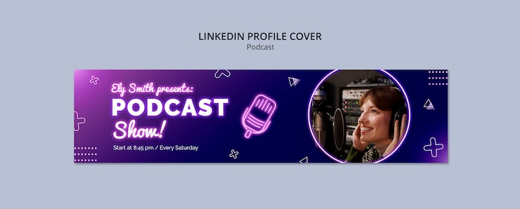 PSD grátis desenho de modelo de podcast