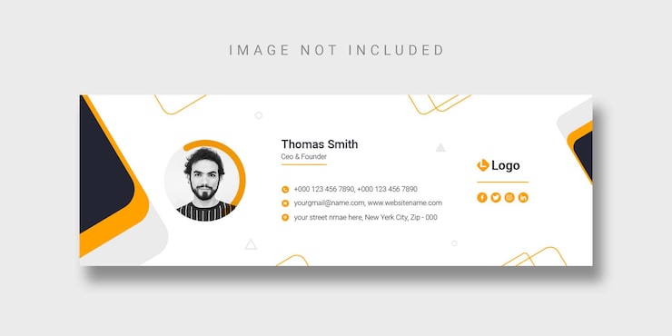PSD grátis design de modelo de assinatura de e-mail ou modelo de capa do facebook