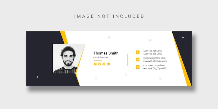 PSD grátis design de modelo de assinatura de e-mail ou modelo de capa do facebook