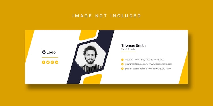 PSD grátis design de modelo de assinatura de e-mail ou modelo de capa do facebook