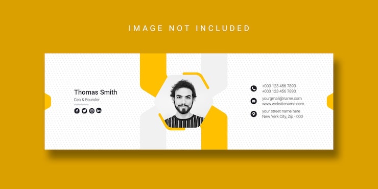 PSD grátis design de modelo de assinatura de e-mail ou modelo de capa do facebook