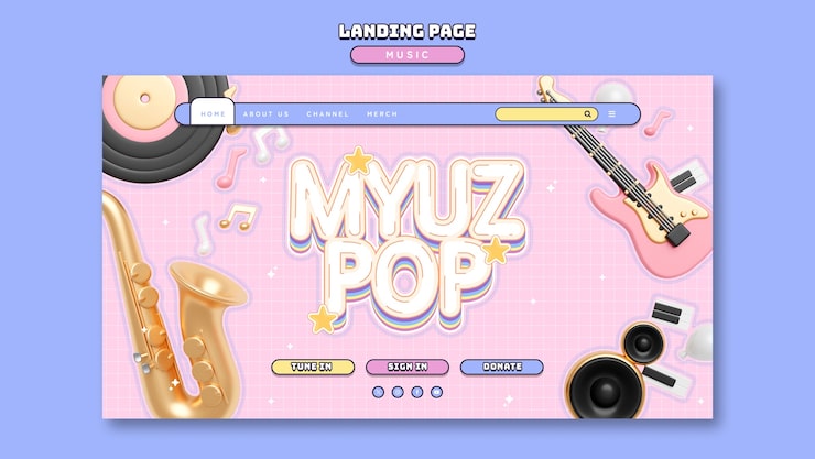 PSD grátis design de modelo de música
