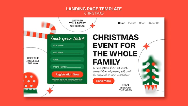 PSD grátis design de modelo de natal