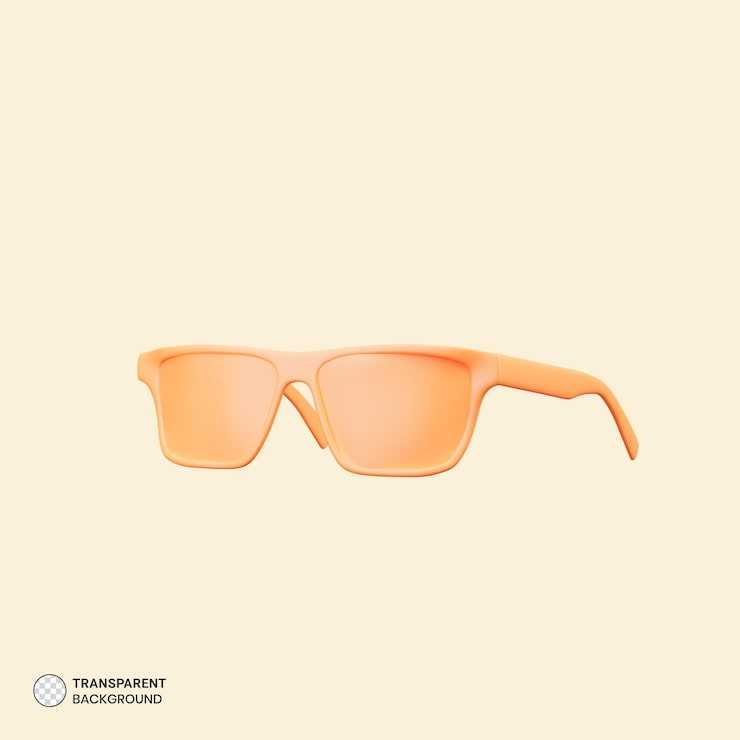 PSD grátis ícone de óculos de sol isolado renderização 3d ilustração