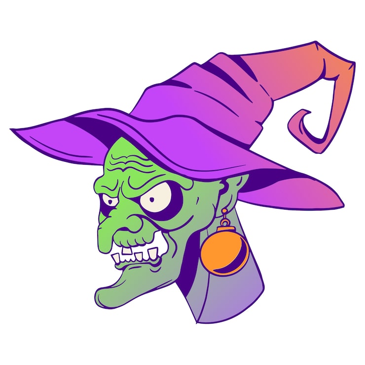 PSD grátis ilustração de elemento de terror de halloween