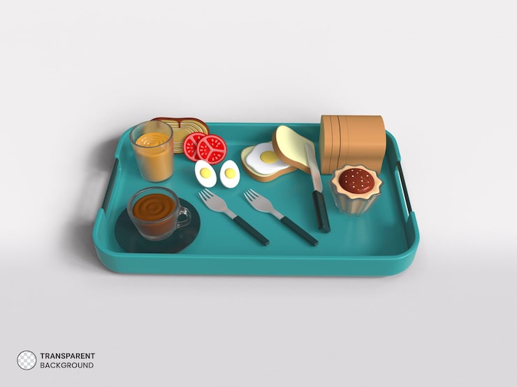 PSD grátis item de café da manhã ícone isolado renderização 3d ilustração