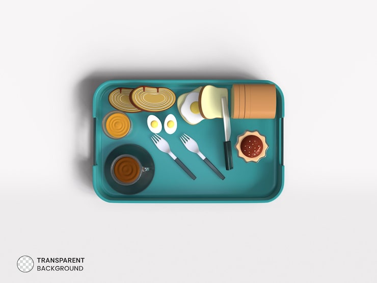 PSD grátis item de café da manhã ícone isolado renderização 3d ilustração