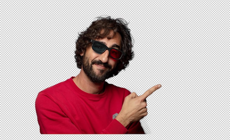 PSD grátis jovem adulto barbudo