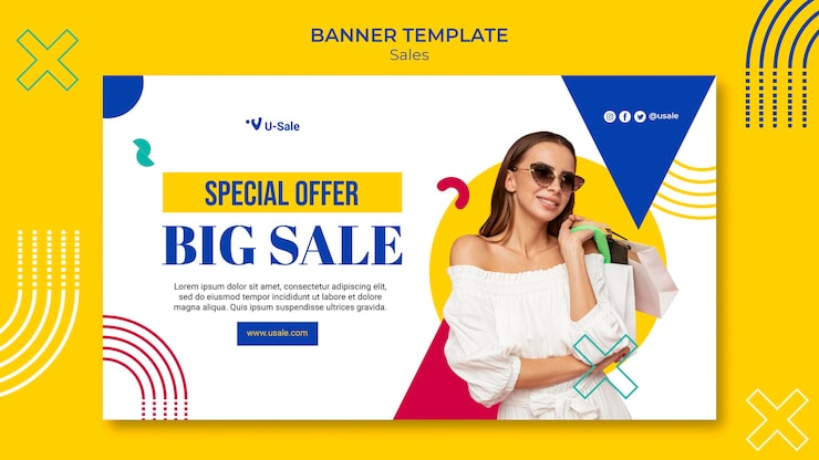 PSD grátis modelo de banner de super venda de moda