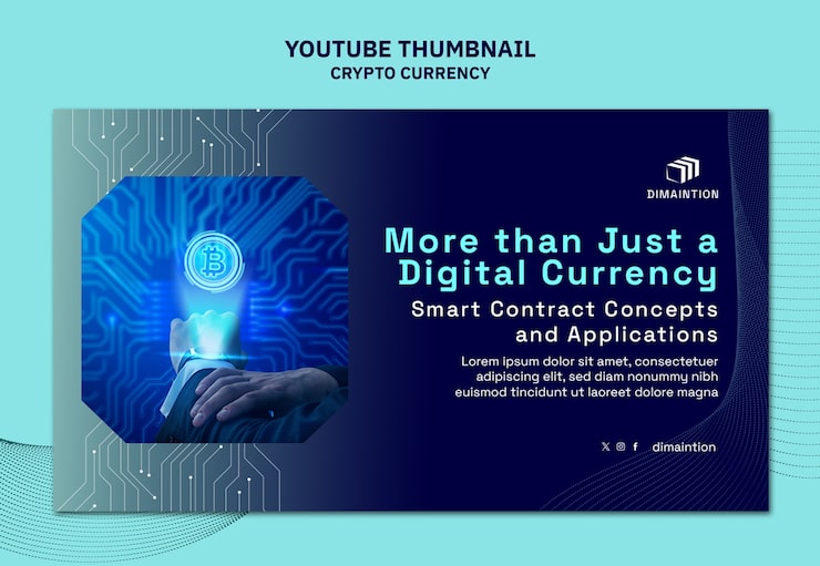 PSD grátis modelo de conceito de criptomoeda