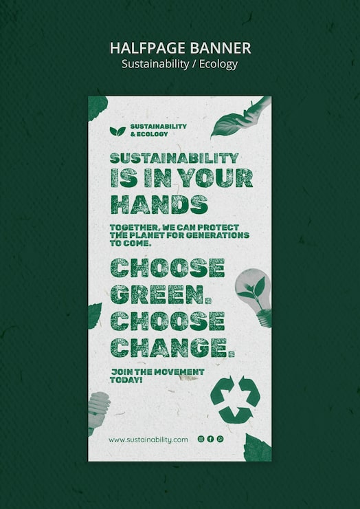 PSD grátis modelo de conceito ecológico