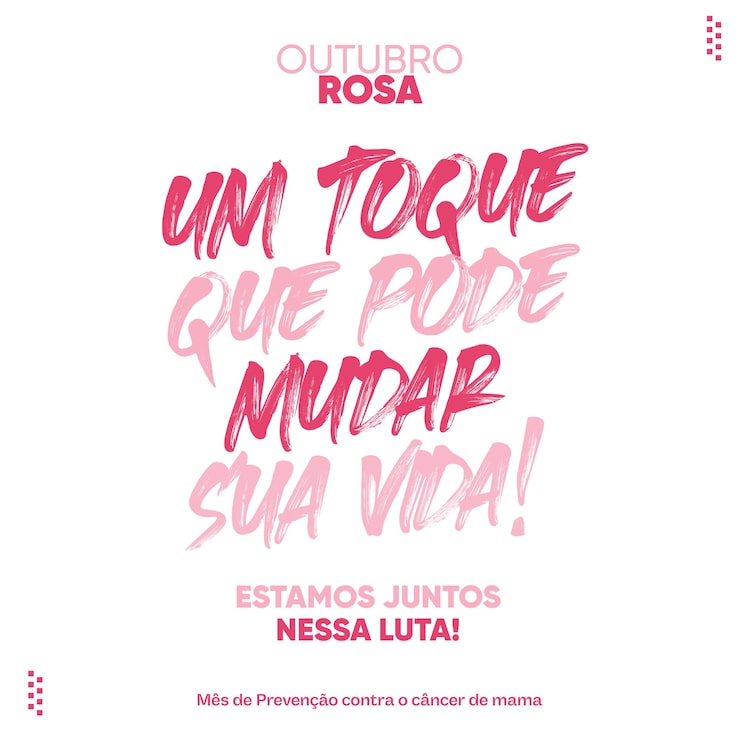 PSD grátis redes sociais alimentam outubro rosa um toque que pode mudar sua vida