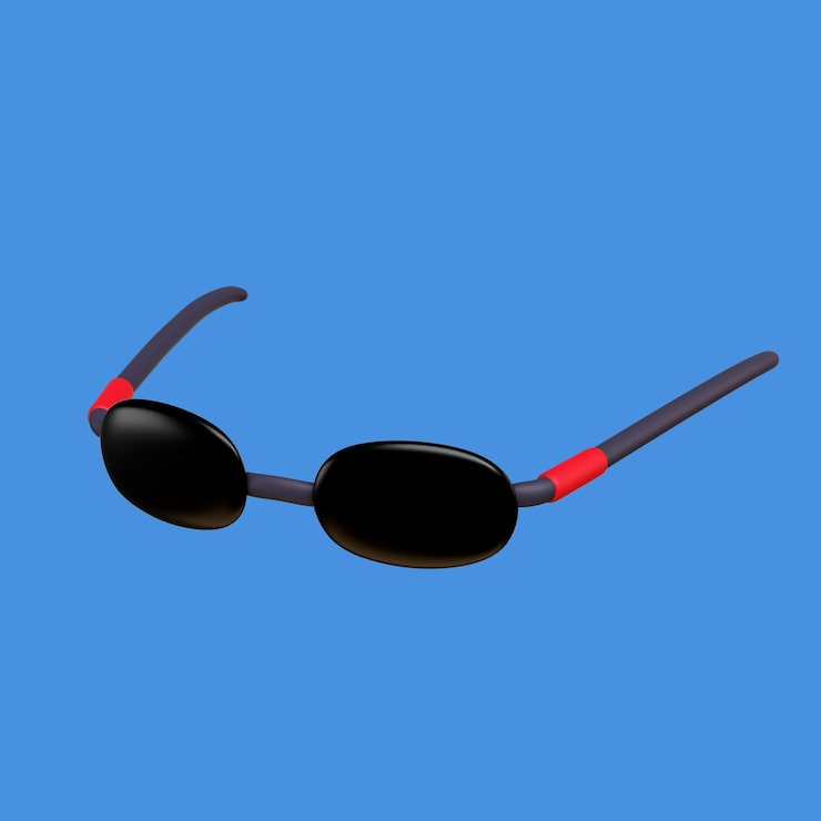 PSD grátis renderização de ícones de óculos para deficientes visuais