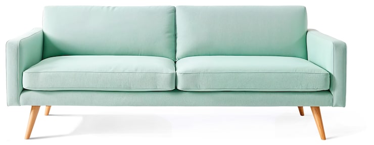 PSD grátis sofa turquesa isolada