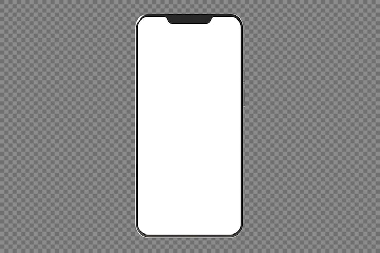 Miễn phí PSD ảnh dựng smartphone trắng trống