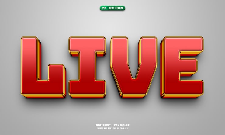 Miễn phí PSD hiệu ứng văn bản 3d có thể chỉnh sửa live