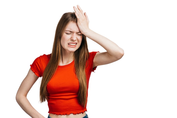 Miễn phí PSD người phụ nữ biểu cảm đang ra hiệu